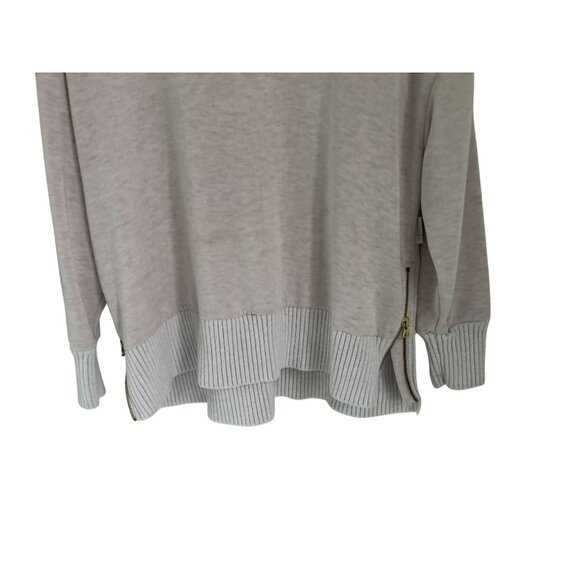 Varley Barker Oversized High Neck Sweater Oversized Side Zipper Detail Pale Pin - Picture 5 of 11